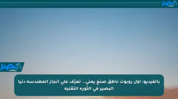 بالفيديو: أول روبوت ناطق صنع يمني.. تعرّف على إنجاز المهندسة دنيا البصير في الثورة التقنية